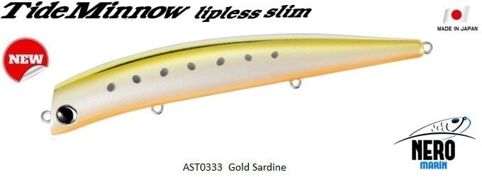 Tide Minnow Lipless Slim 125 SSR  AST0333 / Golden Sardine