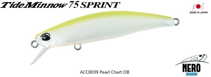 Tide Minnow 75 Sprint ACC0039 Pearl Chart OB