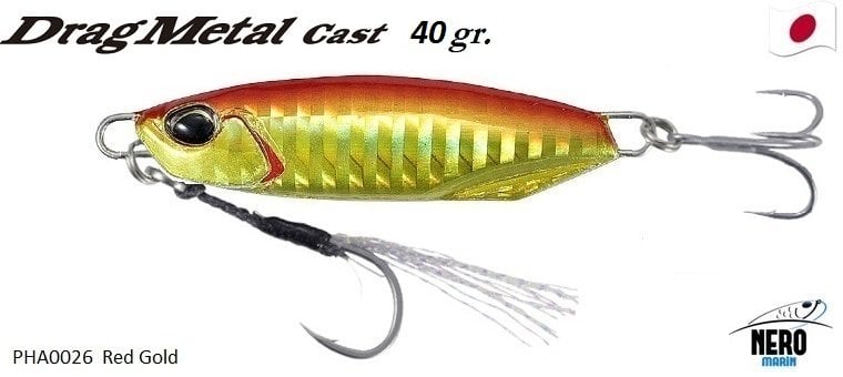 Drag Metal Cast Jig 40Gr. PHA0026 / Red Gold