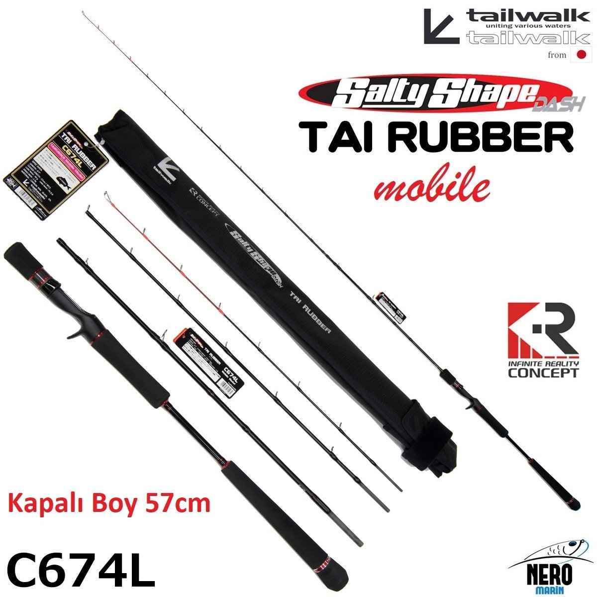 Tailwalk SSD Tai Rubber Mobile C674L 2,00mt. / Max. 90gr.