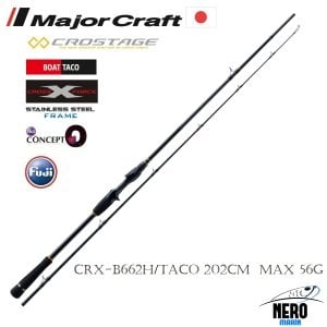 MC New Crostage CRX-B662H/Taco Taco Kamış Bait Casting Model 202cm Max 56g