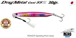 Drag Metal Cast Super Slim SSZ Jig 30Gr. PJA0270 Sparkling Pink Candy