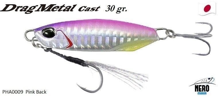 Drag Metal Cast Jig 30Gr. PHA0009 / Pink Back