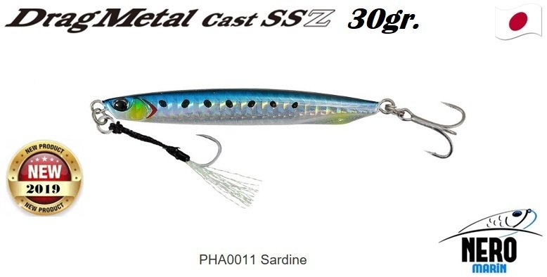 Drag Metal Cast Super Slim SSZ Jig 30Gr. PHA0011 Sardine