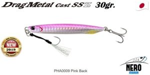 Drag Metal Cast Super Slim SSZ Jig 30Gr. PHA0009 Pink Back