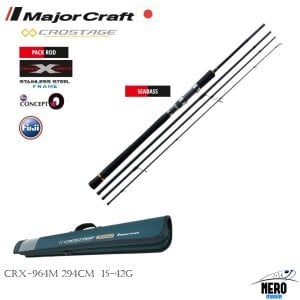 MC New Crostage CRX-964M Spin kamış 4 parça seyahat tipi 294cm 15-42g