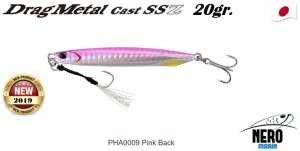 Drag Metal Cast Super Slim SSZ Jig 20Gr. PHA0009 Pink Back