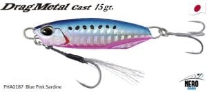 Drag Metal Cast Jig 15Gr. PHA0187 / Blue Pink Sardine