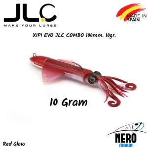 JLC Xipi Evo Silikon Kalamar 10gr. Kafa 100mm Vücut #1 Red Glow