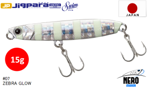 MC Jigpara Micro Swim JPMSW-15g #007 Zebra Glow