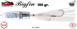 Hots Bigfin Inchiku 180gr.	02  Silver