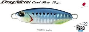 Drag Metal Cast Slow Jig 40Gr. PHA0011 / Sardine