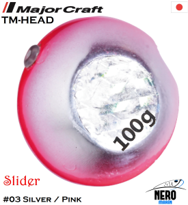 MC TM-Head Slider Tai Rubber Jig 100g #03 Silver Pink