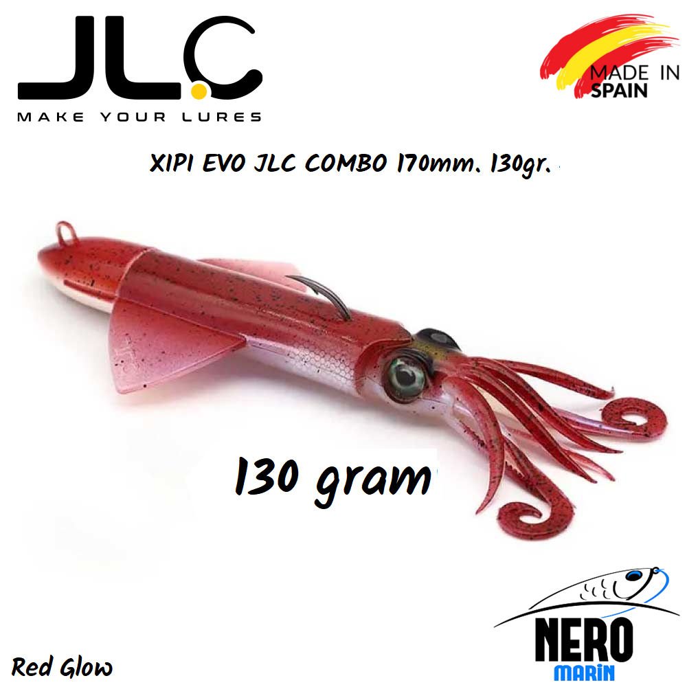 JLC Xipi Evo Silikon Kalamar 130gr. Kafa 170mm Vücut #1 Red Glow