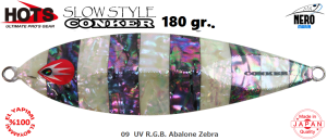 Hots Slow Style Conker 180gr. 09  UV R.G.B. Abalone Zebra