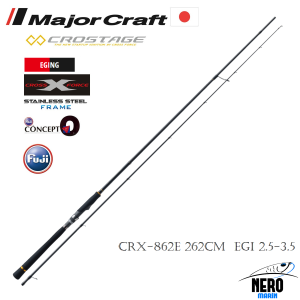 MC New Crostage CRX-862E Eging Spin Kamış 262cm EGI 2.5-3.5