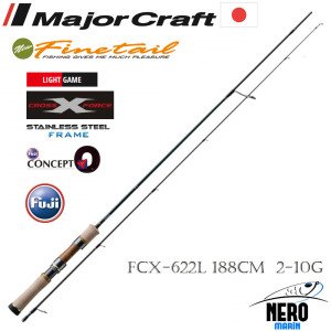 MC New Finetail LRF Kamış FCX-622L 188cm. 2-10g