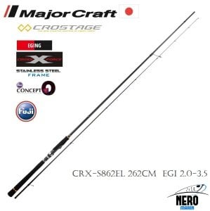 MC New Crostage CRX-S862EL Eging Spin Kamış Solid Uç 262cm EGI 2.0-3.5