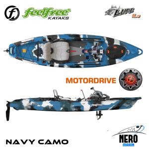 Feelfree Lure 11.5 Overdrive+Motordrive Pedallı ve Elektrik Motorlu Navy Camo