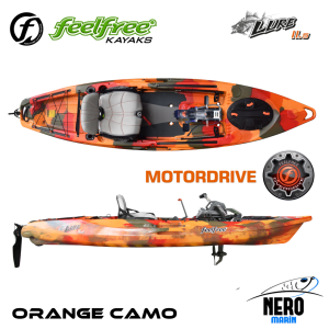 Feelfree Lure 11.5 Overdrive+Motordrive Pedallı ve Elektrik Motorlu Orange Camo
