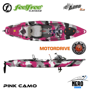 Feelfree Lure 11.5 Overdrive+Motordrive Pedallı ve Elektrik Motorlu Pink Camo