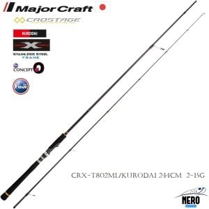 MC New Crostage CRX-T802ML/Kurodai Light Rock Light Spin Kamış 244cm 2-15g