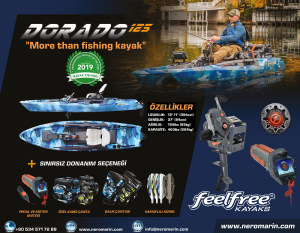 Feelfree Dorado 125 Overdrive+Motordrive  Pedallı ve Elektrik Motorlu Ocean Camo