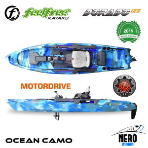 Feelfree Dorado 125 Overdrive+Motordrive  Pedallı ve Elektrik Motorlu Ocean Camo