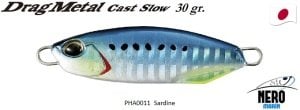 Drag Metal Cast Slow Jig 30Gr. PHA0011 / Sardine