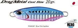 Drag Metal Cast Slow Jig 20Gr. PHA0187 / Blue Pink Sadine