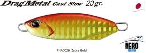 Drag Metal Cast Slow Jig 20Gr. PHA0026 / Red Gold