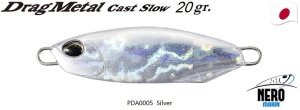 Drag Metal Cast Slow Jig 20Gr. PDA0005 / Silver