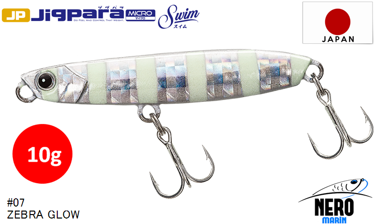 MC Jigpara Micro Swim JPMSW-10 #07  Zebra Glow