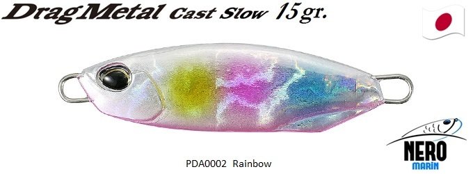 Drag Metal Cast Slow Jig 15Gr. PDA0002 / Rainbow