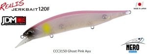 Realis Jerkbait 120F CCC3150 / Ghost Pink Ayu