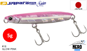 MC Jigpara Micro Swim JPMSW-5 #18  Glow Pink