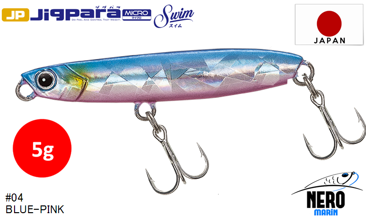 MC Jigpara Micro Swim JPMSW-5 #04  Blue Pink