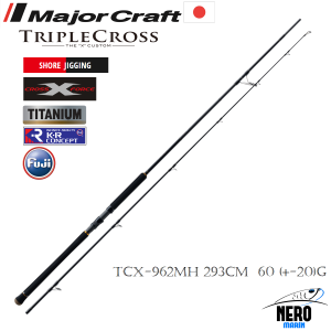 MC New Triple Cross TCX-962MH Shore Jigging Kamış 293cm 60 (+-20)g