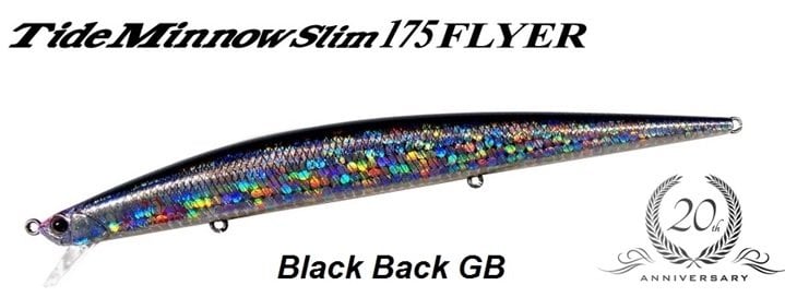 Tide Minnow Slim Flyer 175 GQA0122 / Black Back GB