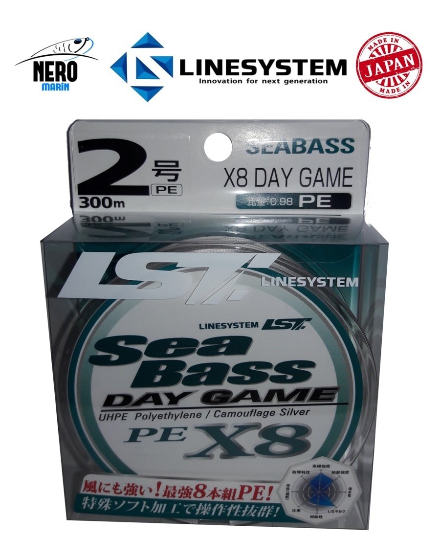 Linesystem Seabass Day Game X8 300mt. PE 2.0