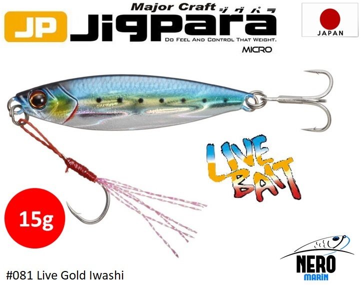 MC Jigpara Micro JPM-15gr #81 Live Gold Iwashi