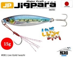 MC Jigpara Micro JPM-15gr #81 Live Gold Iwashi