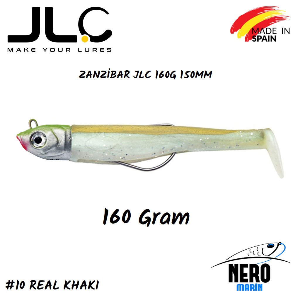 JLC Zanzibar Silikon Balık 160gr. Kafa 150mm Vücut #10 Real Khaki