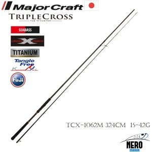 MC New Triple Cross TCX-1062M Sebass Spin Kamış 324cm 15-42g