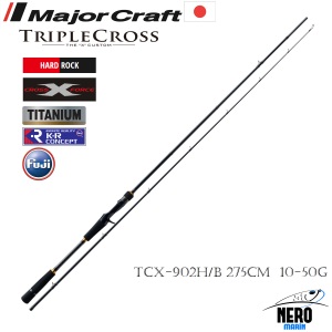 MC New Triple Cross TCX-902H/B Hard Rock Fish Spin Kamış 275cm 10-50g