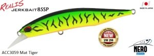 Realis Jerkbait 85SP ACC3059 Mat Tiger