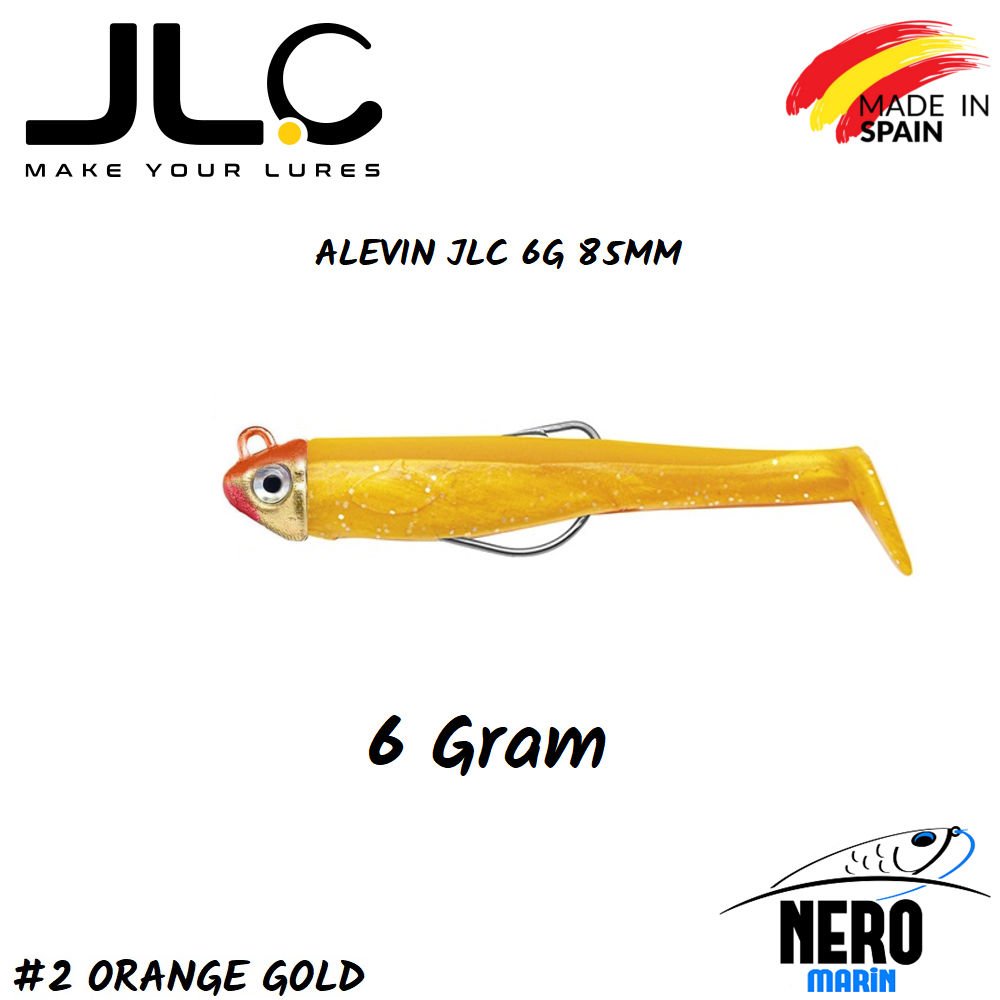 JLC Alevin Silikon Balık 6gr. Kafa 85mm Vücut #2 Orange Gold