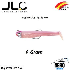 JLC Alevin Silikon Balık 6gr. Kafa 85mm Vücut #4 Pink Nacre