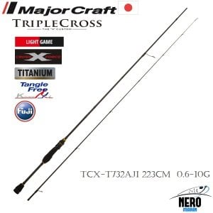 MC New Triple Cross TCX-T732AJI LRF Aji Kamış Tubular Uç 223cm 0.6-10g