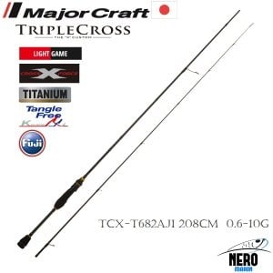 MC New Triple Cross TCX-T682AJI LRF Aji Kamış Tubular Uç 208cm 0.6-10g